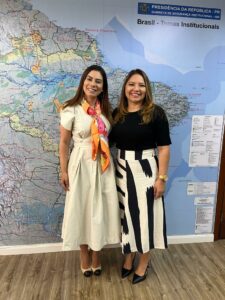 Imagem da notícia - A Dra. Inês Carolina Simonetti, recebeu na sede da Serfi, em Brasília (DF) a secretária da Seas